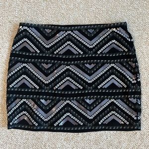 Express Sequin Mini Skirt
